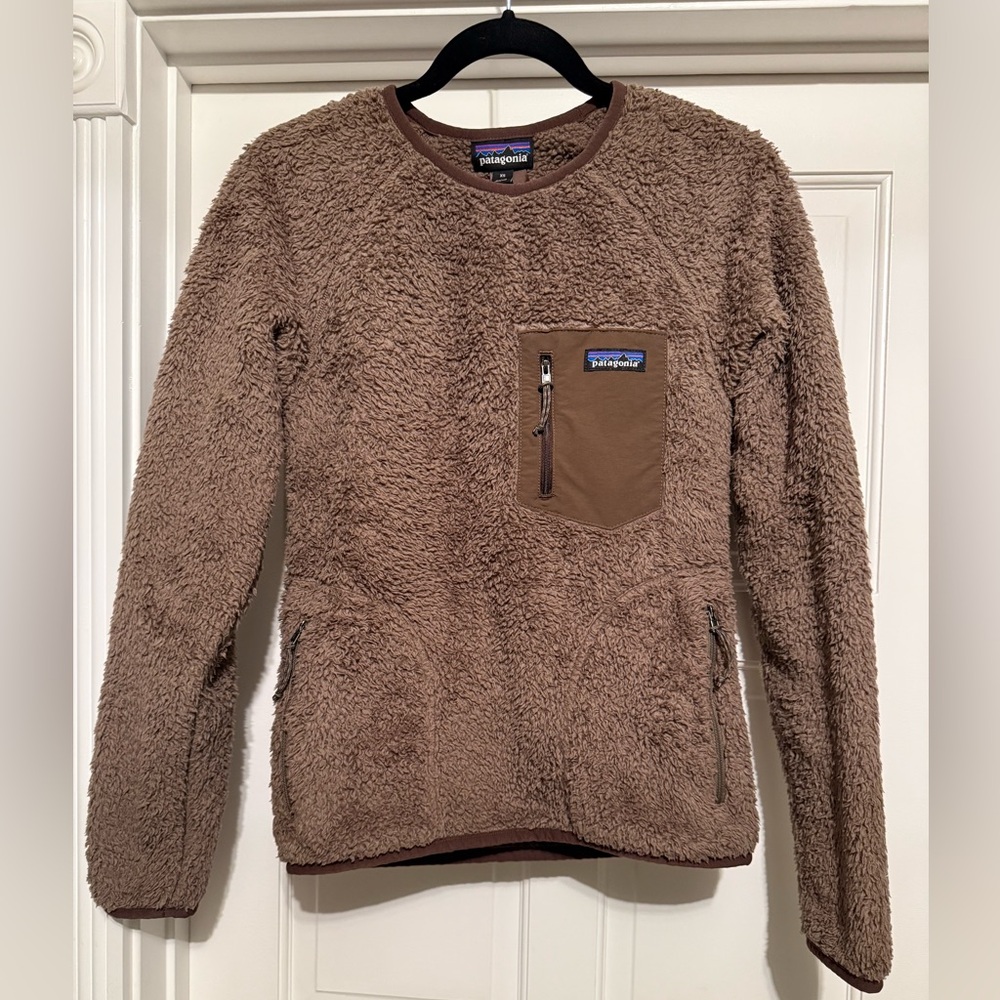 Patagonia Fleece Brown Crewneck Sweater